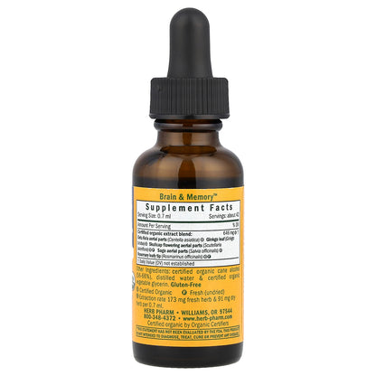 Herb Pharm, Brain & Memory™, 1 fl oz (30 ml)