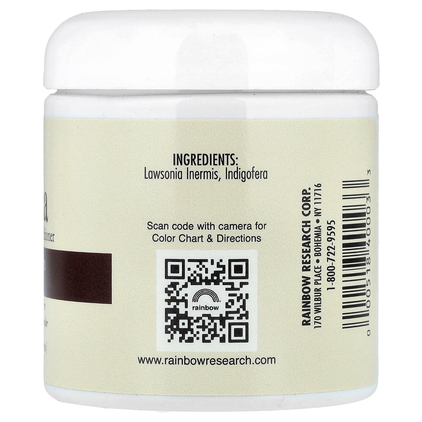 Rainbow Research, Henna, Hair Color & Conditioner, Dark Brown (Sable), 4 oz (113 g)