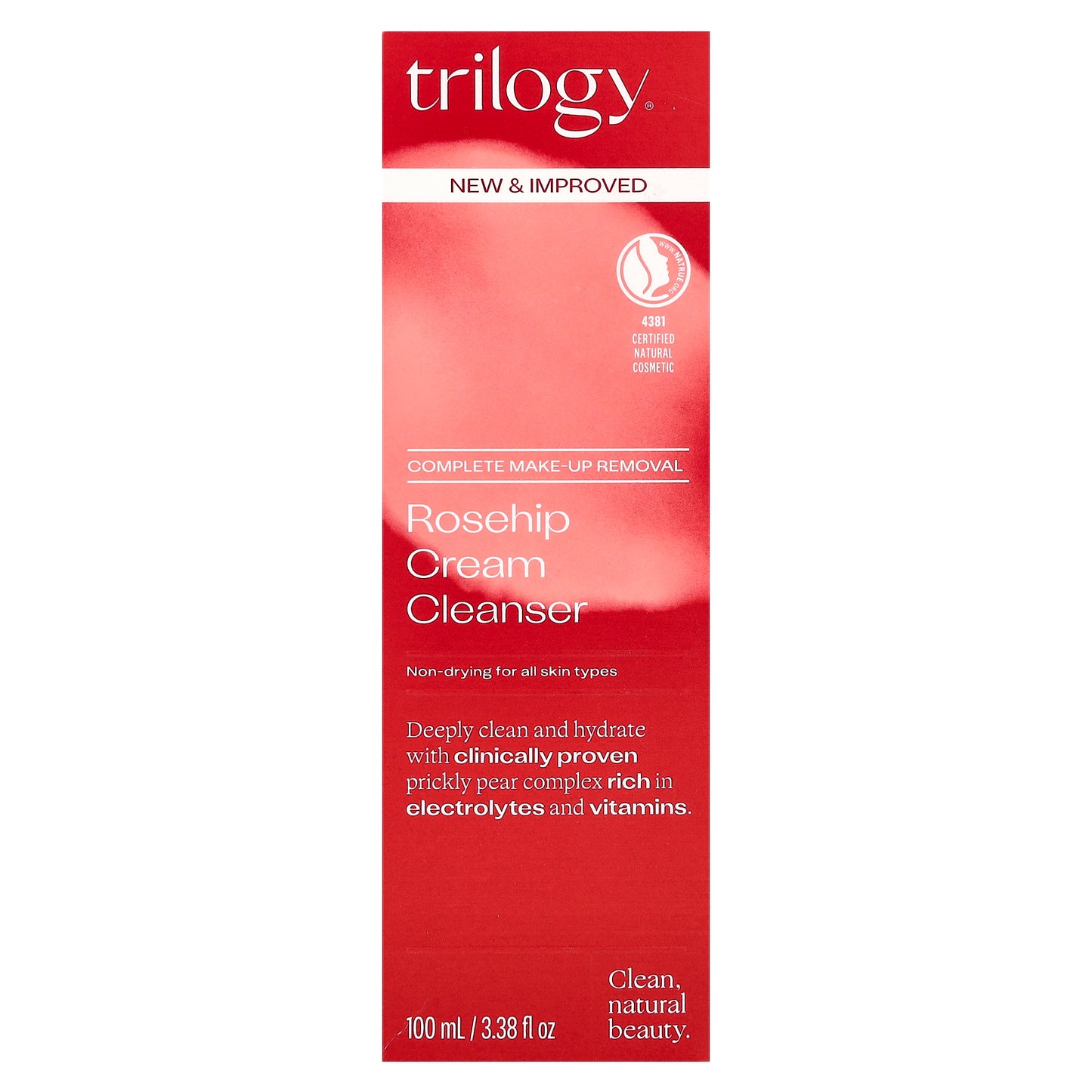 Trilogy, Rosehip Cream Cleanser, 3.38 fl oz (100 ml)