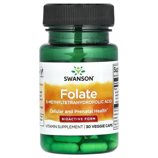 Swanson, Folate, 30 Veggie Caps (680 mcg DFE per Cap)