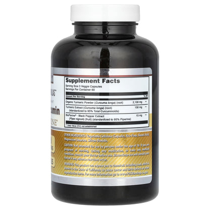 Amazing Nutrition, Turmeric Curcumin with BioPerine, 180 Veggie Capsules