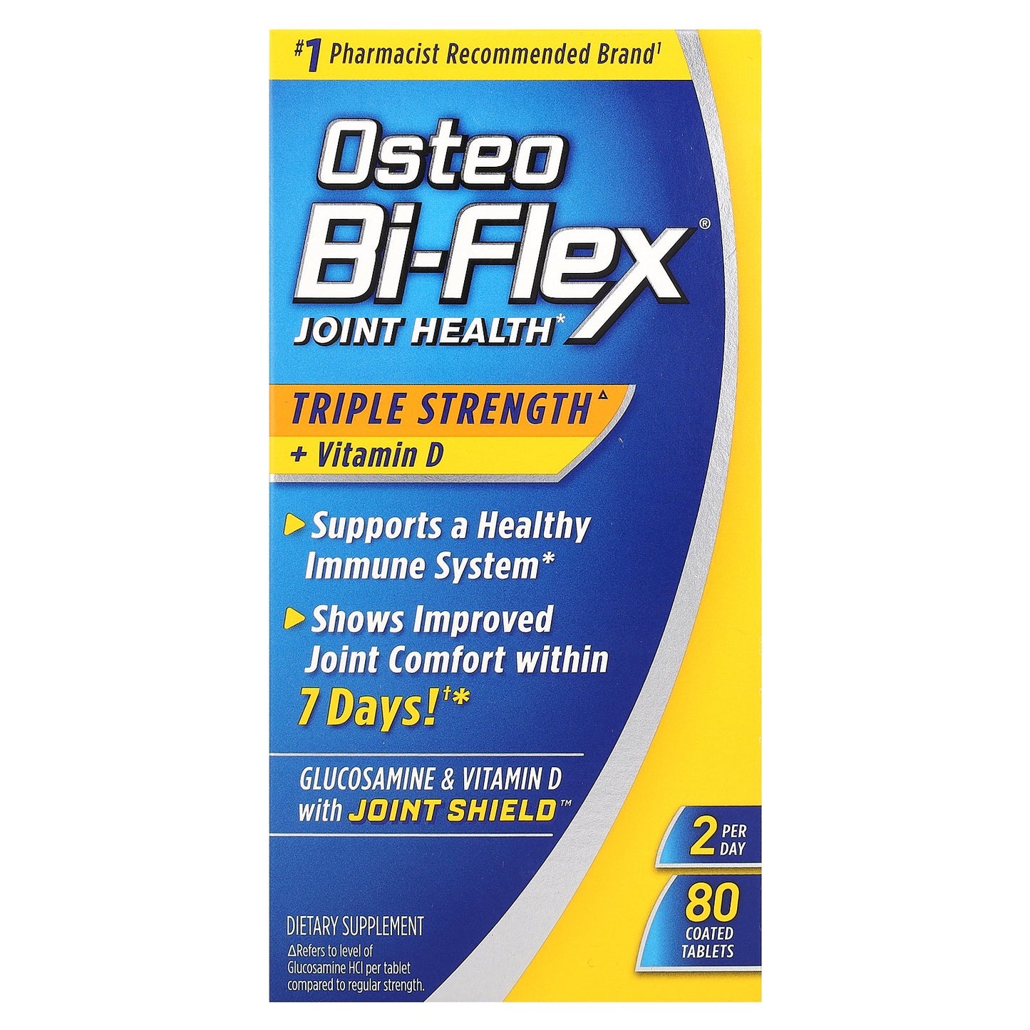 Osteo Bi-Flex, Joint Health + Vitamin D, Triple Strength, 80 Coated Tablets