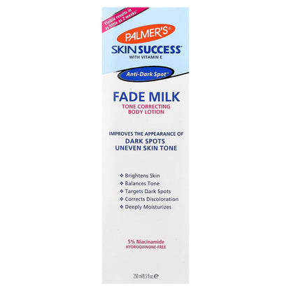 Palmer's, Skin Success® with Vitamin E, Fade Milk Tone Correcting Body Lotion, 8.5 fl oz (250 ml)