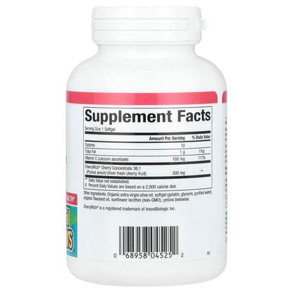 Natural Factors, Cherry Rich, Super Strength Cherry Concentrate, 500 mg, 90 Softgels
