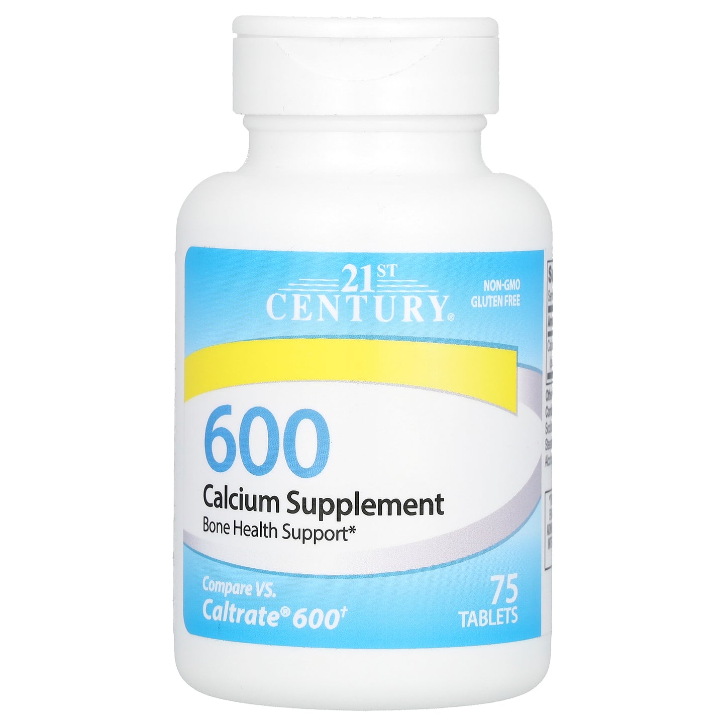 21st Century, Calcium Supplement 600, 75 Tablets (600 mg per Tablet)