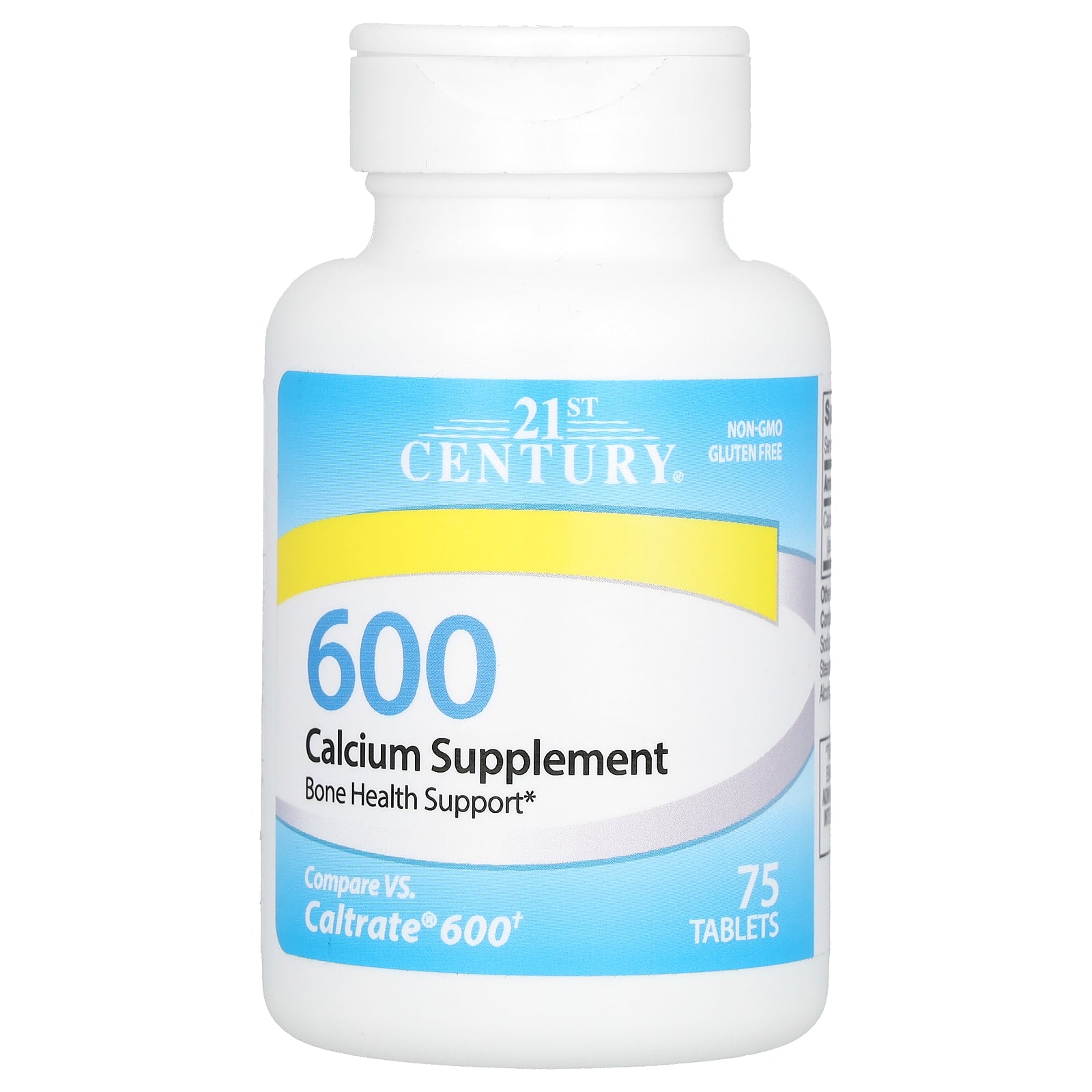 21st Century, Calcium Supplement 600, 75 Tablets (600 mg per Tablet)