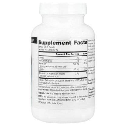 Source Naturals, Malic Acid, 120 Tablets