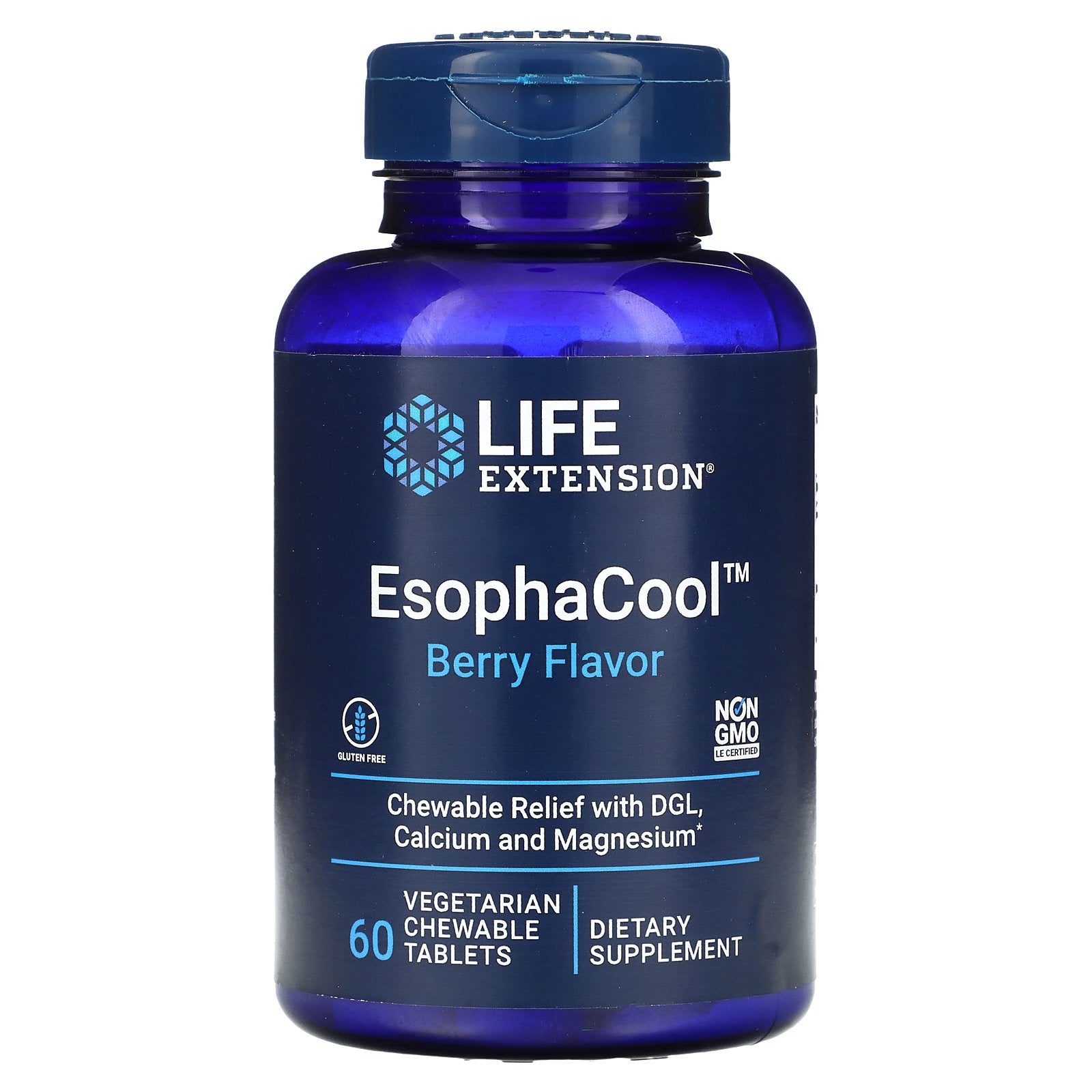 Life Extension, EsophaCool, Berry, 60 Vegetarian Chewable Tablets