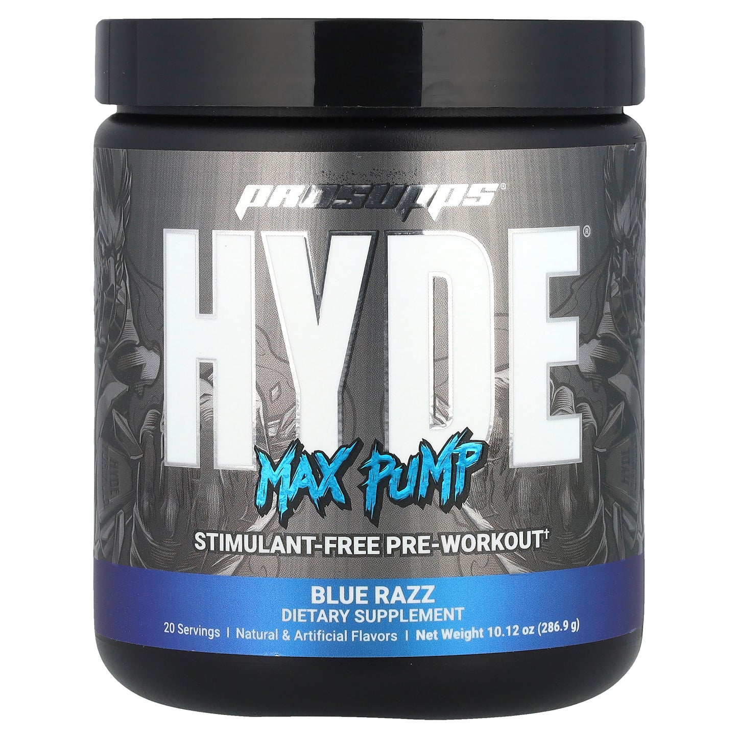ProSupps, Hyde®, Max Pump, Pre-Workout, Blue Razz, 10.12 oz (286.9 g)