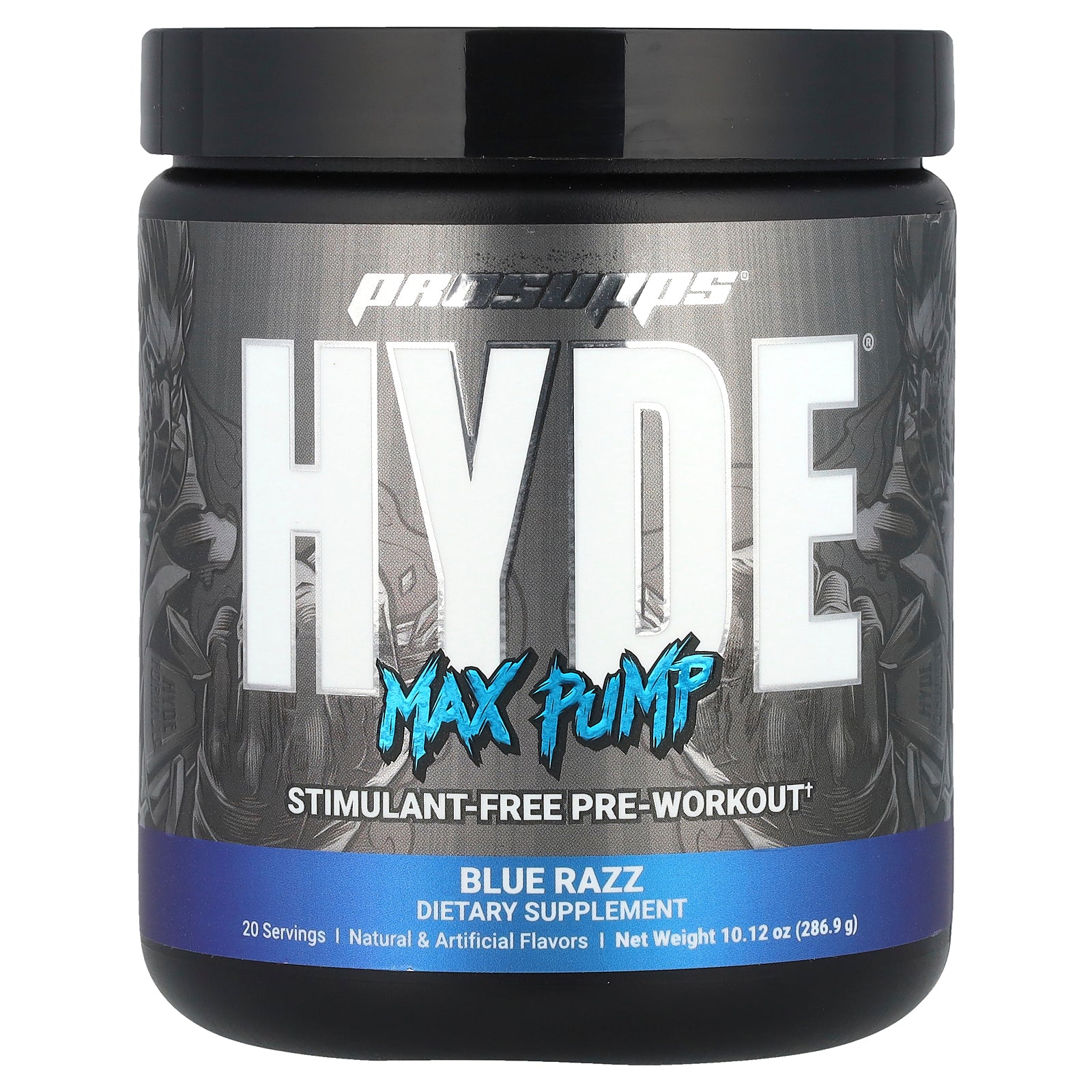 ProSupps, Hyde®, Max Pump, Pre-Workout, Blue Razz, 10.12 oz (286.9 g)