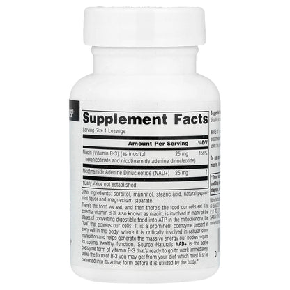 Source Naturals, NAD+, Coenzymated B-3, 60 Lozenges