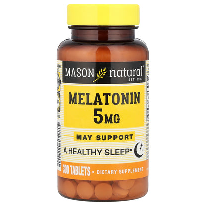 Mason Natural, Melatonin, 5 mg, 300 Tablets