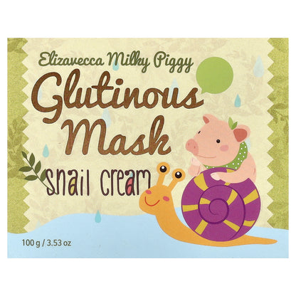 Elizavecca, Glutinous Mask Snail Cream, 3.53 oz (100 g)