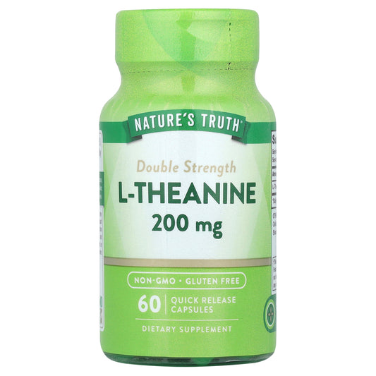 Nature's Truth, Double Strength L-Theanine, 200 mg, 60 Quick Release Capsules