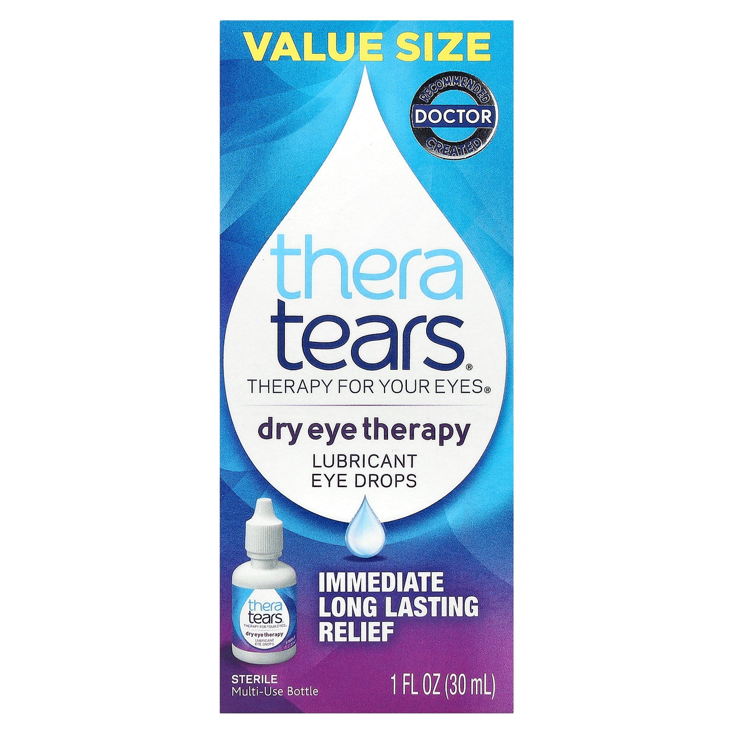 TheraTears, Dry Eye Therapy, Lubricant Eye Drops, 1 fl oz (30 ml)
