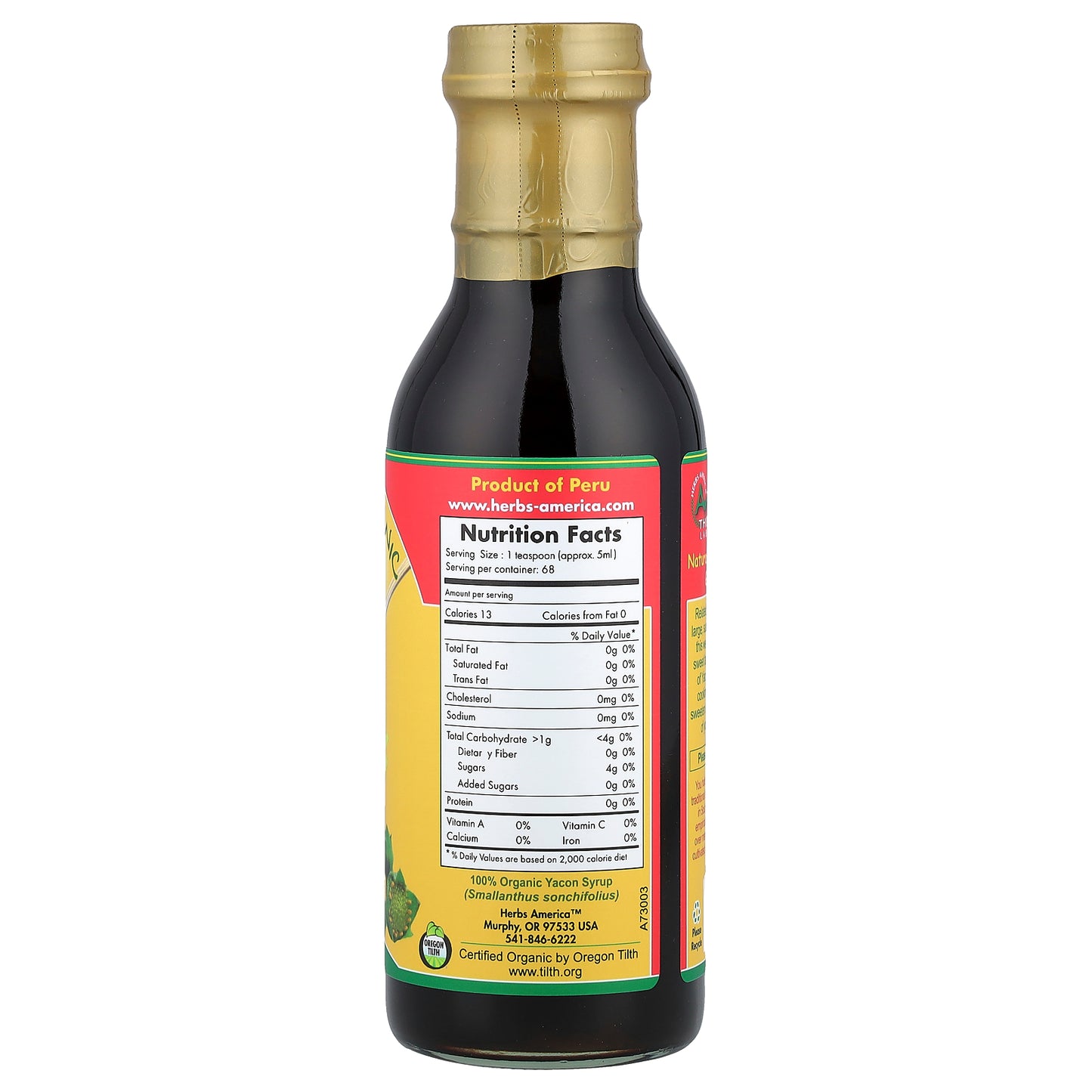 Amazon Therapeutics, Sweet Organic Yacon Syrup, 11.5 fl oz