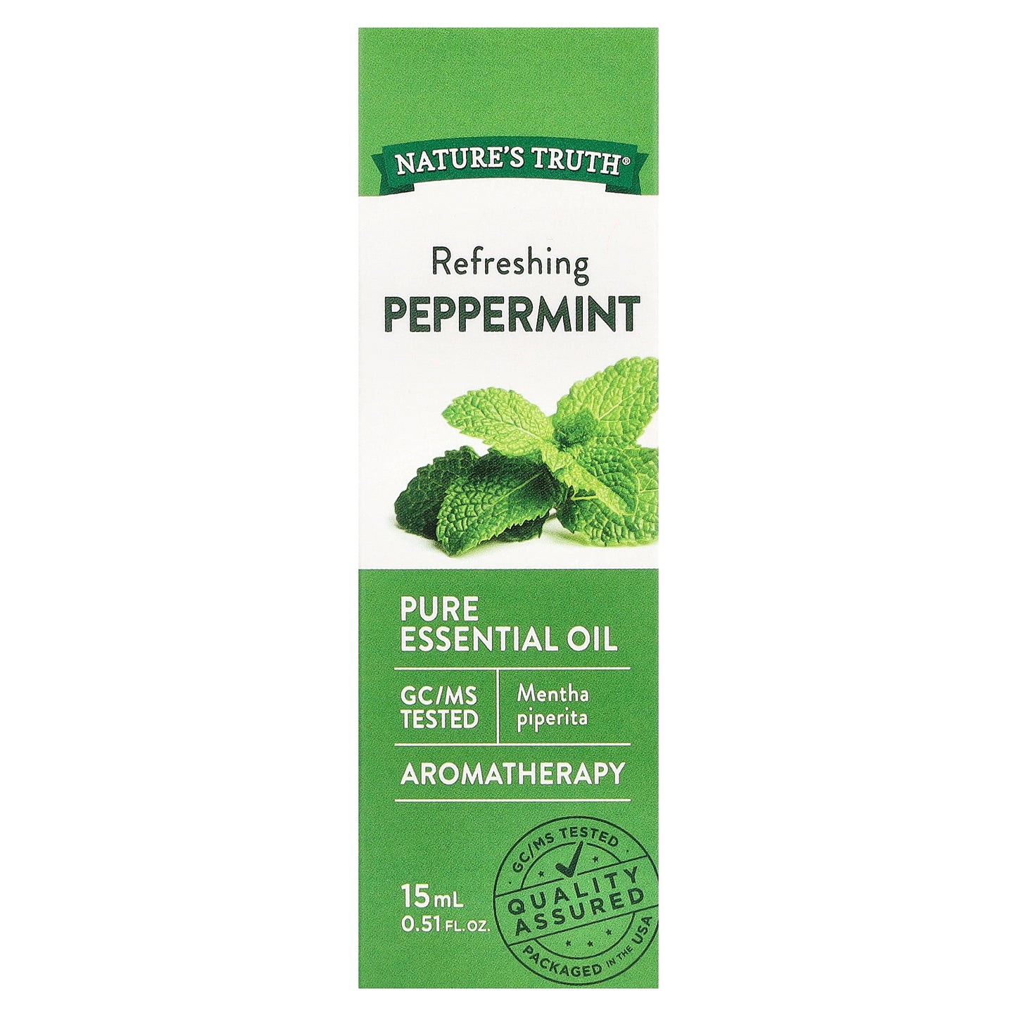 Nature's Truth, Pure Essential Oil, Refreshing Peppermint, 0.51 fl oz (15 ml)