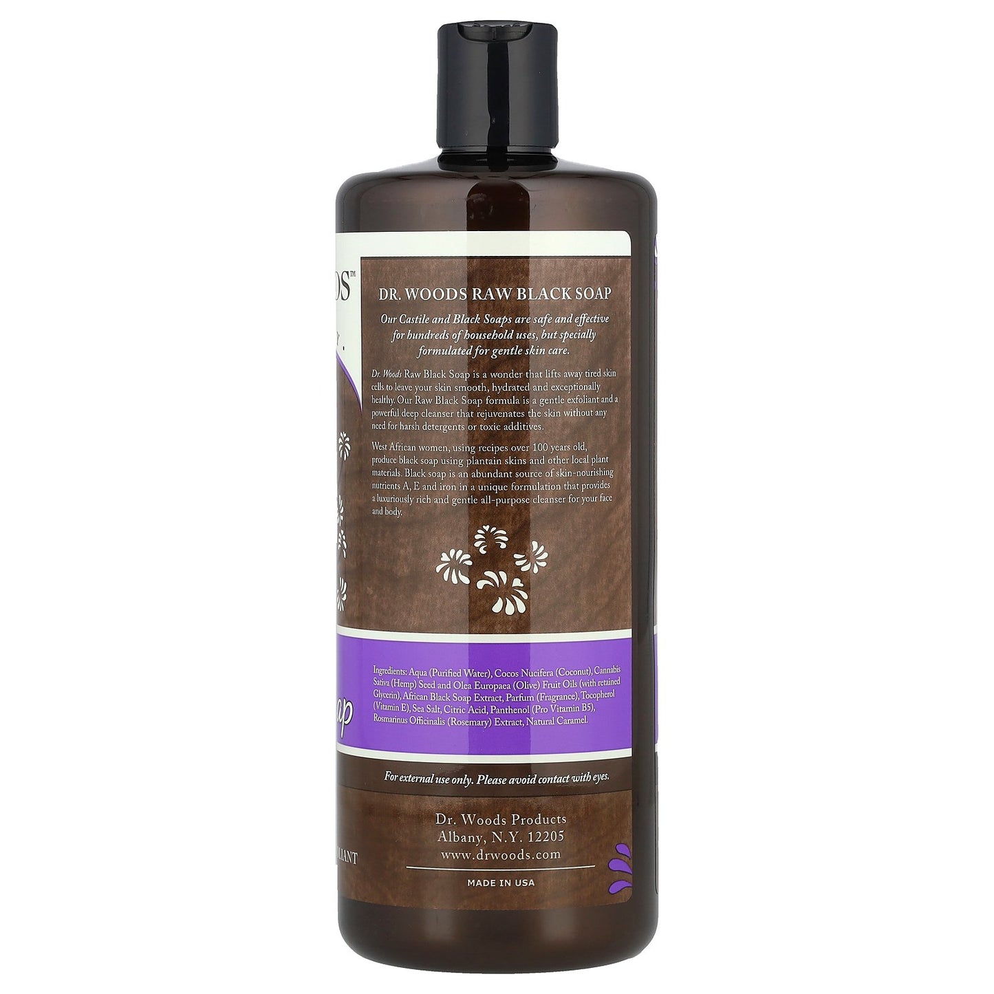 Dr. Woods, Raw Black Soap, Original, 32 fl oz (946 ml)
