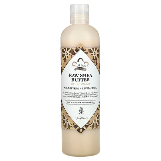 Nubian Heritage, Body Wash, Raw Shea Butter, 13 fl oz (384 ml)