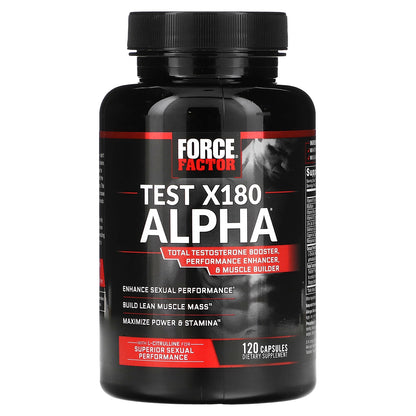 Force Factor, Test X180 Alpha®, 120 Capsules