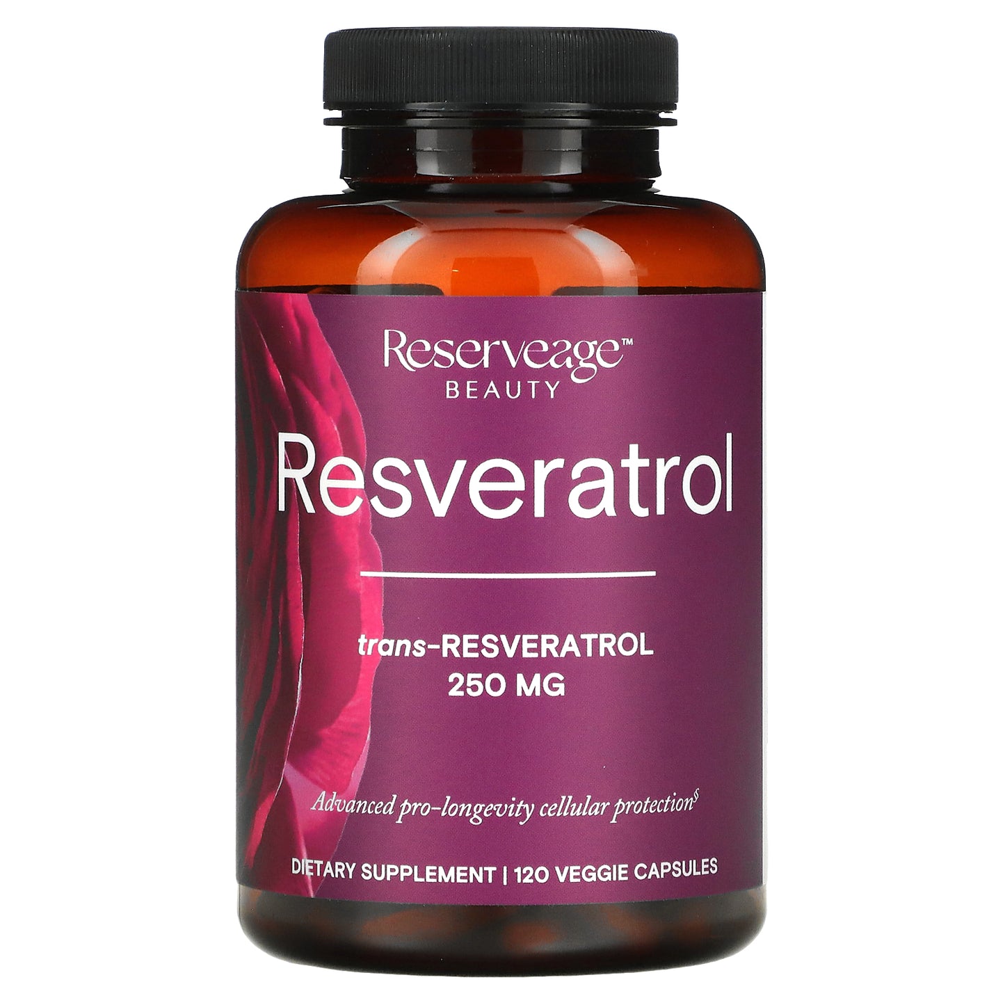 Reserveage Beauty, Resveratrol, Trans-Resveratrol, 250 mg, 120 Veggie Capsules