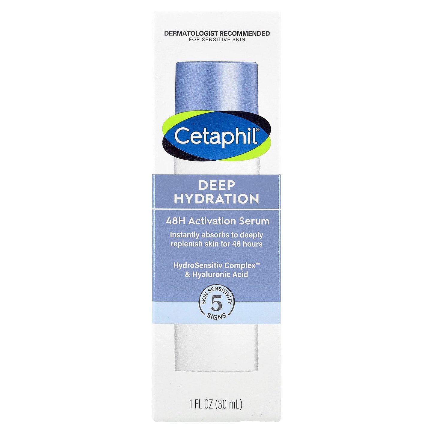 Cetaphil, Deep Hydration, 48H Activation Serum, For Sensitive Skin, 1 fl oz (30 ml)