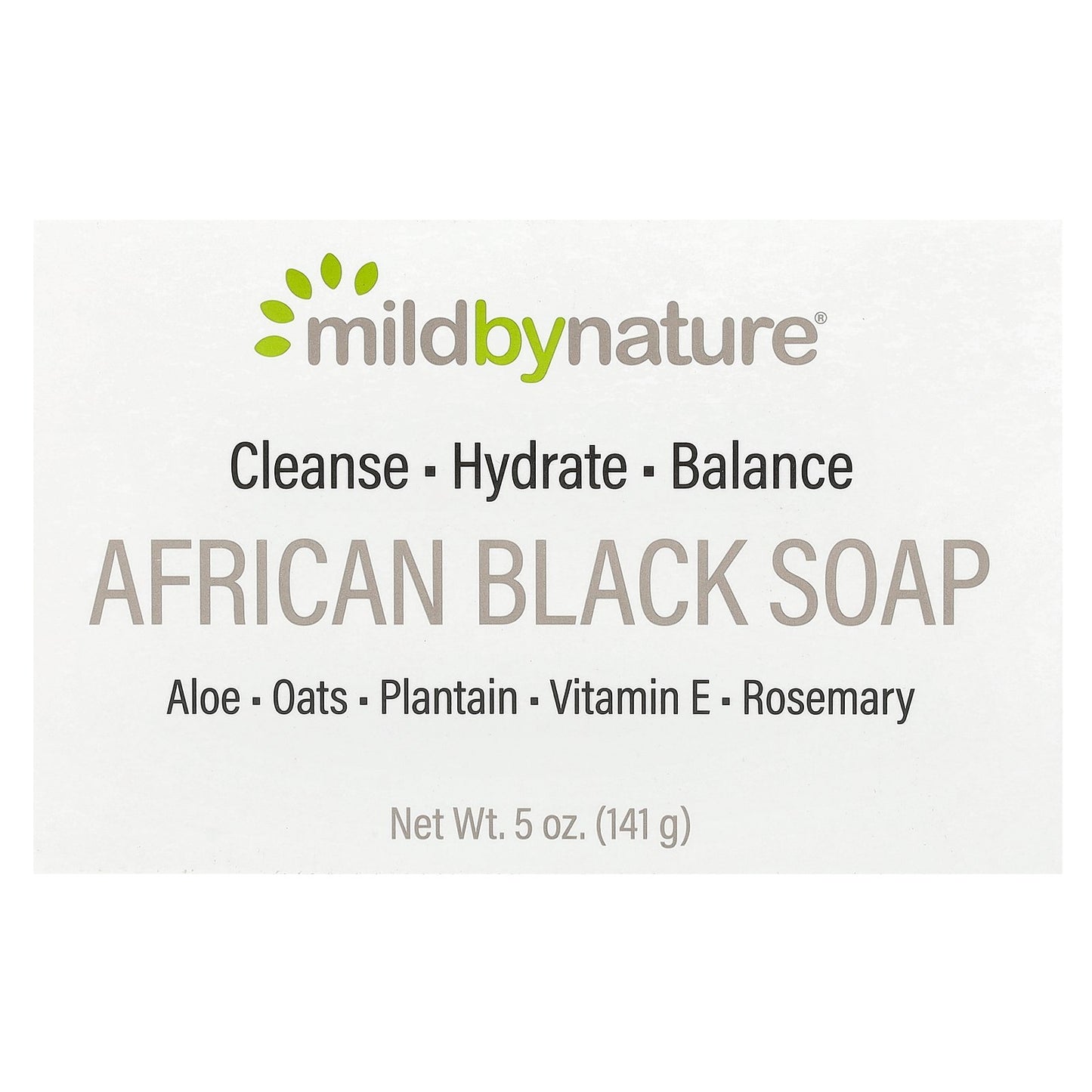 Mild By Nature, African Black Bar Soap, 5 oz (141 g)