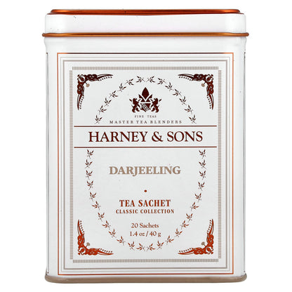 Harney & Sons, Classic Collection, Darjeeling, 20 Tea Sachets, 1.4 oz (40 g)