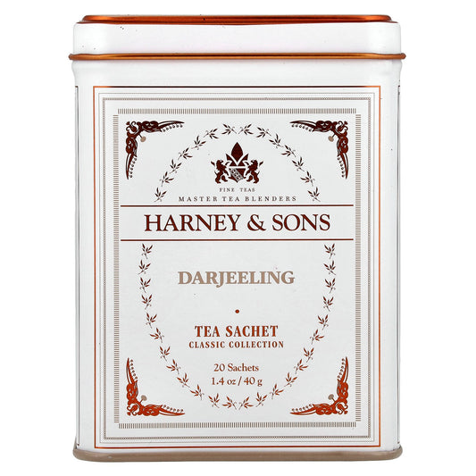 Harney & Sons, Classic Collection, Darjeeling, 20 Tea Sachets, 1.4 oz (40 g)