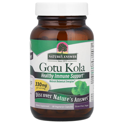Nature's Answer, Gotu Kola, 330 mg, 60 Vegetarian Capsules