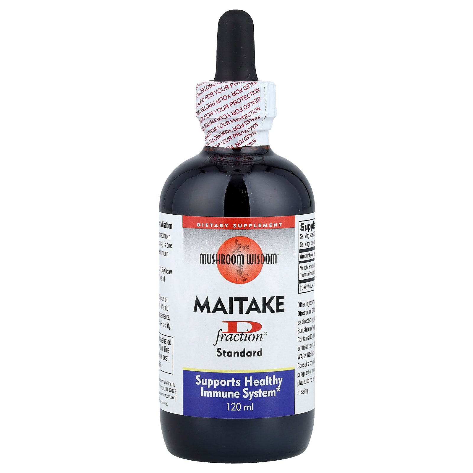 Mushroom Wisdom, Maitake D-Fraction®, Standard, 120 ml