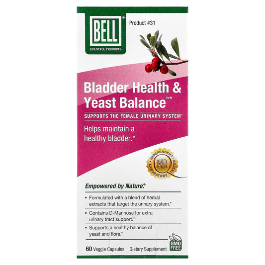 Bell Lifestyle, Bladder Health & Yeast Balance™, 60 Veggie Capsules