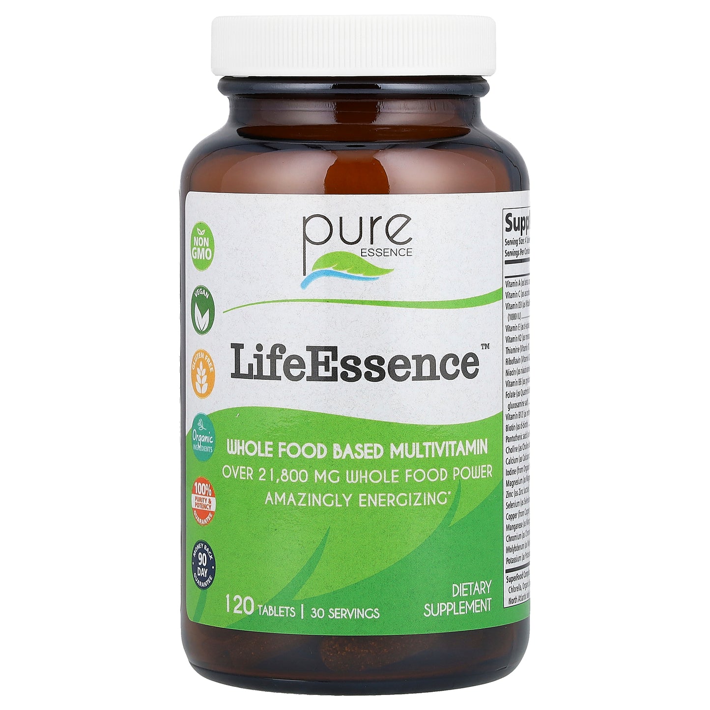 Pure Essence, LifeEssence, 120 Tablets