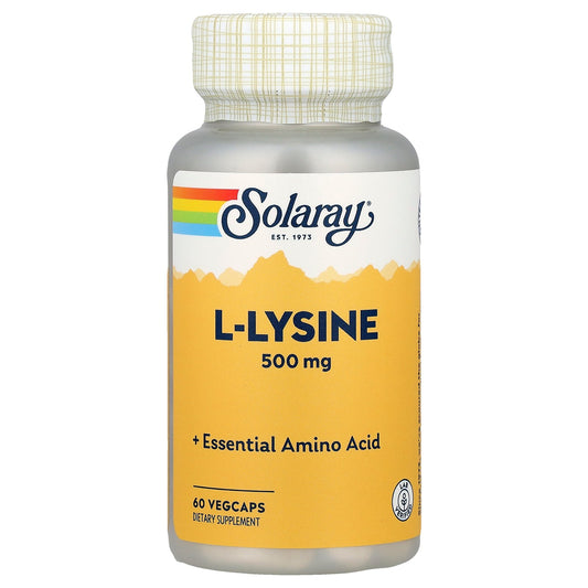 Solaray, L-Lysine, 500 mg, 60 VegCaps