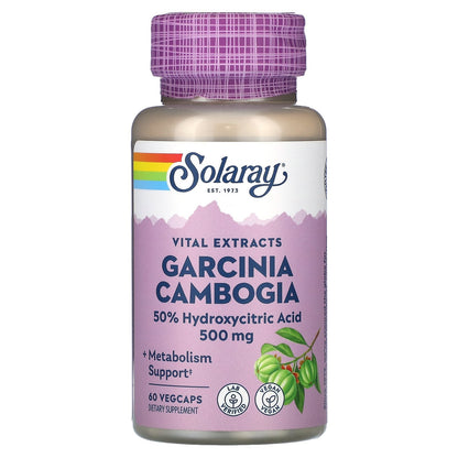 Solaray, Garcinia Cambogia, 500 mg, 60 Vegcaps