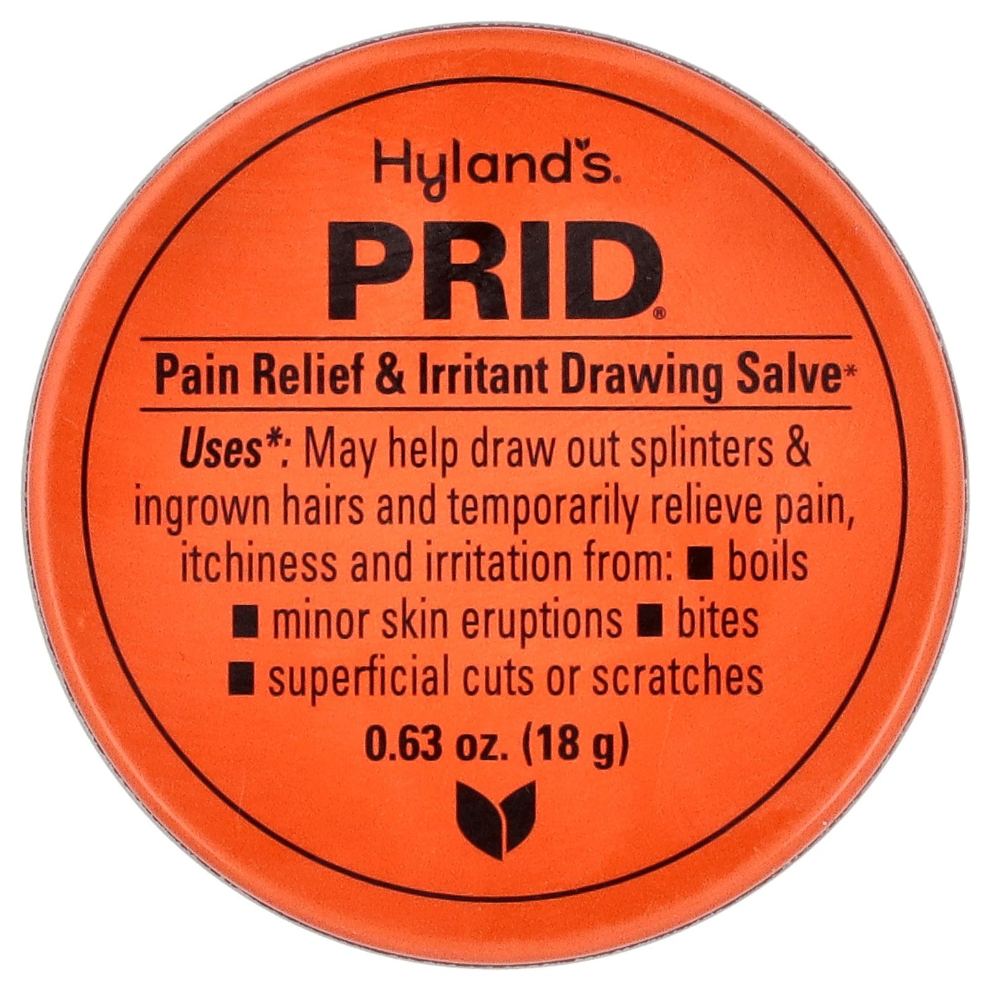Hyland's Naturals, Prid®, Pain Relief & Irritant Drawing Salve, 0.63 oz (18 g)