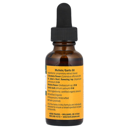 Herb Pharm, Kids, Mullein Garlic Oil, 1 fl oz (30 ml)