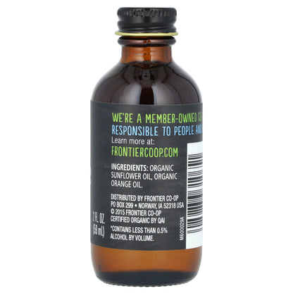Frontier Co-op, Organic Orange Flavor, Non Alcoholic, 2 fl oz (59 ml)