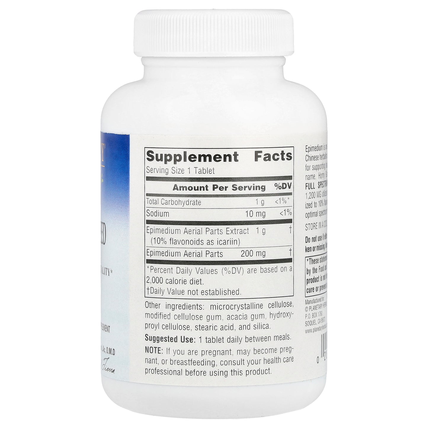 Planetary Herbals, Full Spectrum™ Horny Goat Weed, 60 Tablets