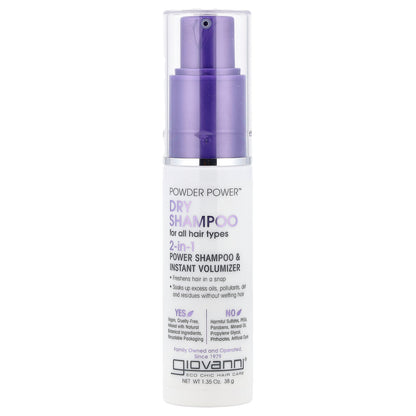 Giovanni, Powder Power™ Dry Shampoo, 2-in-1 Power Shampoo & Instant Volumizer, For All Hair Types, 1.35 oz (38 g)