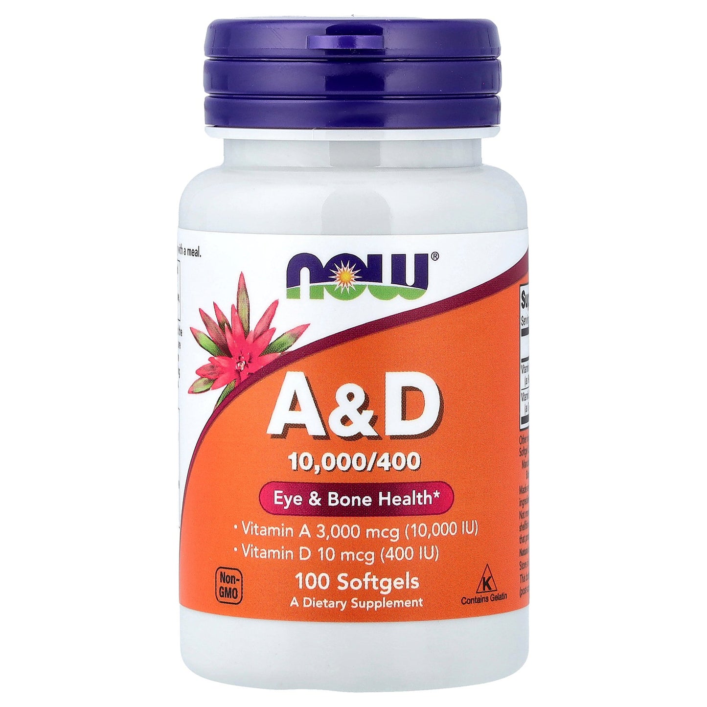 NOW Foods, Vitamin A&D, 100 Softgels