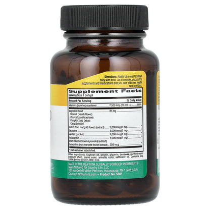 Country Life, Carotenoid Complex, 60 Softgels