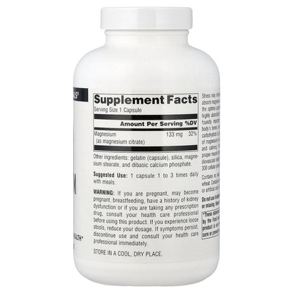 Source Naturals, Magnesium Citrate, 133 mg, 180 Capsules