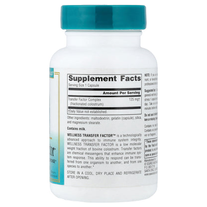 Source Naturals, Wellness, Transfer Factor™, 125 mg, 60 Capsules