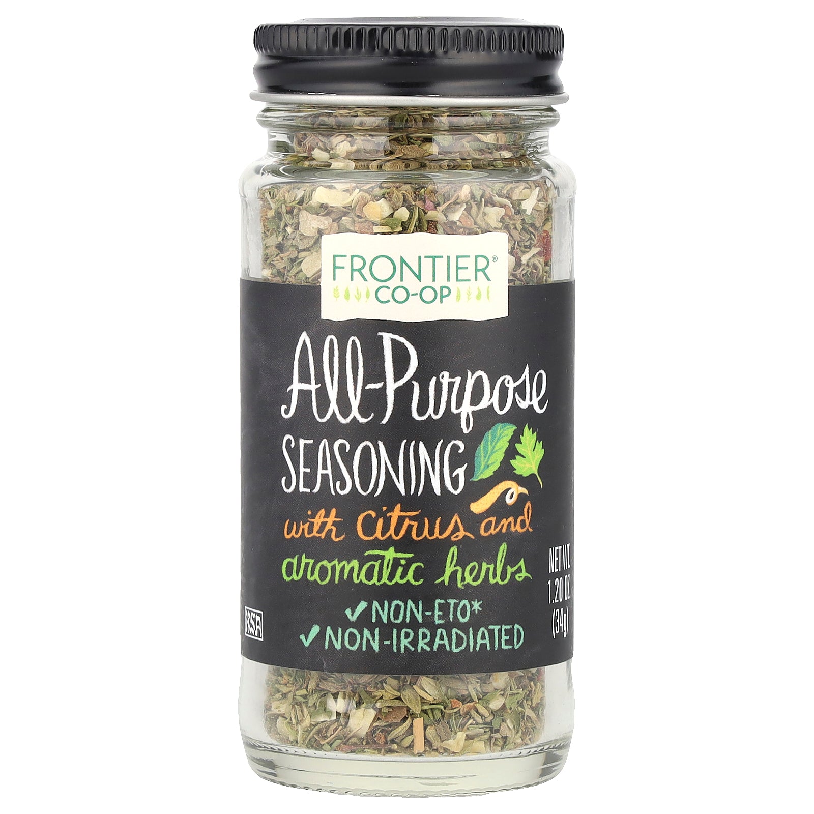 Frontier Co-op, All-Purpose Seasoning with Citrus and Aromatic Herbs, 1.2 oz (34 g)