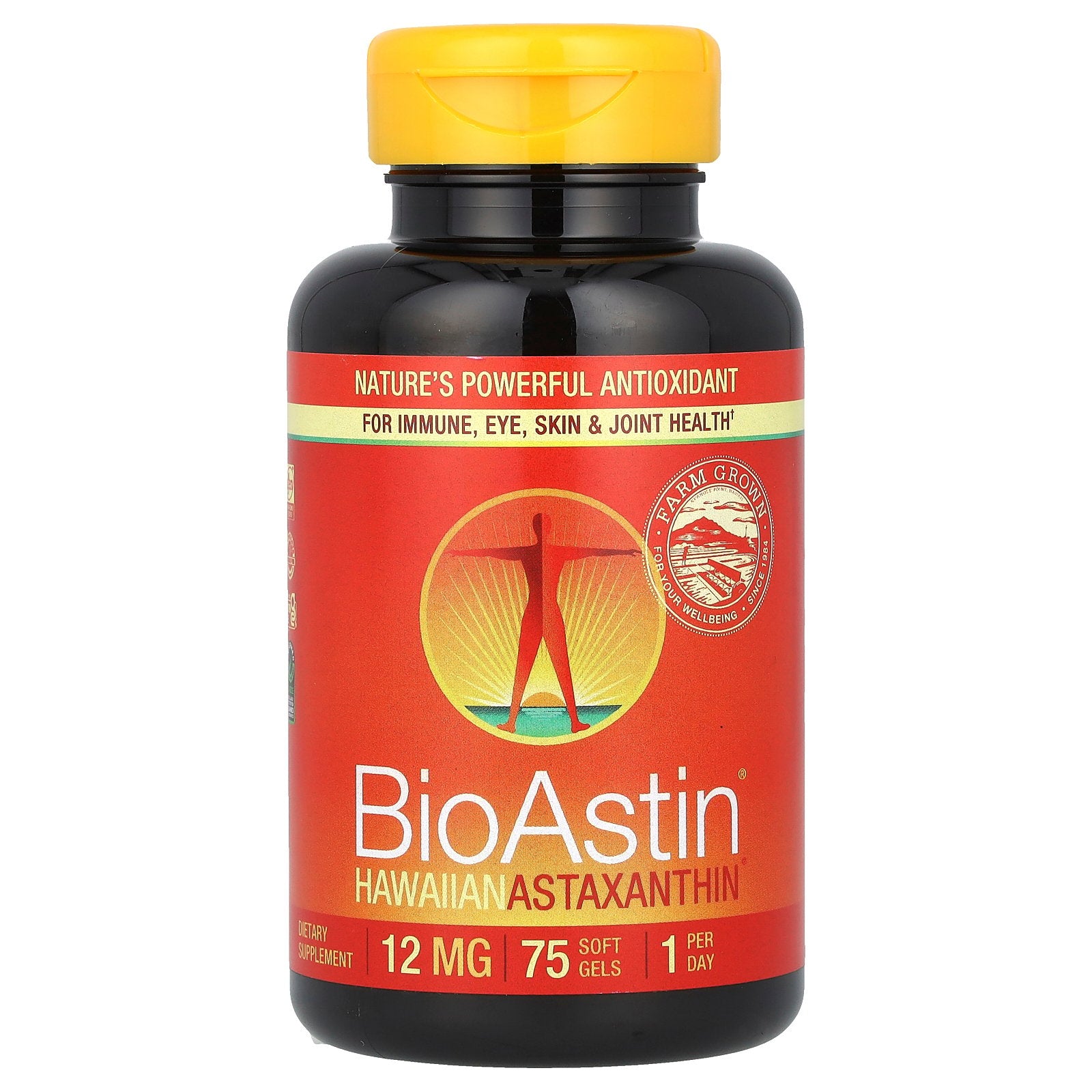 Nutrex Hawaii, BioAstin®, Hawaiian Astaxanthin®, 12 mg, 75 Soft Gels