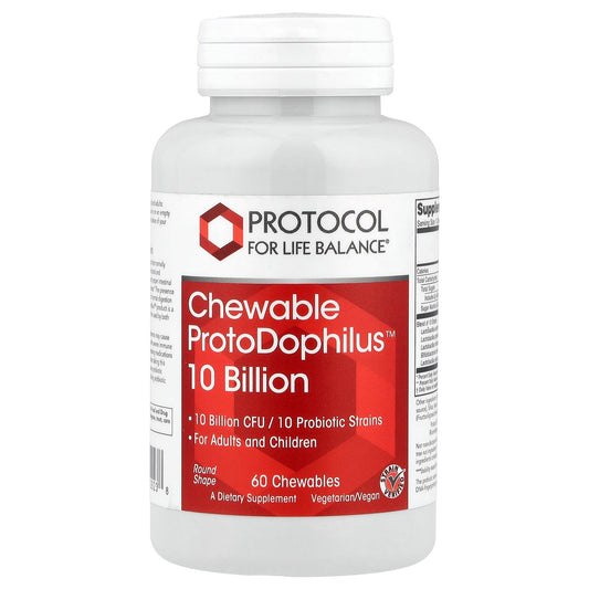 Protocol for Life Balance, Chewable ProtoDophilus™, 10 Billion, 60 Chewables