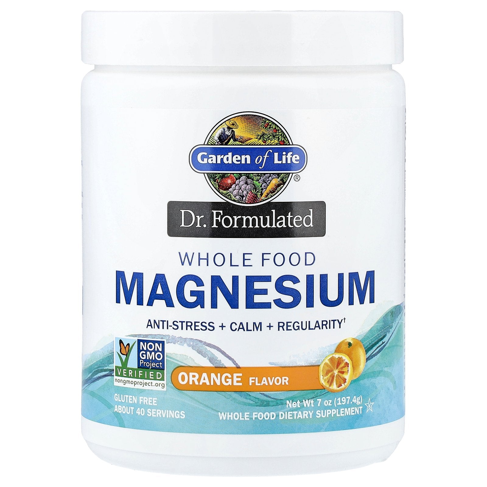 Garden of Life, Dr. Formulated, Whole Food Magnesium, Orange, 7 oz (197.4 g)