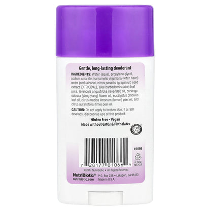 NutriBiotic, Deodorant, Lavender, 2.6 oz (75 g)