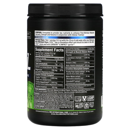 ALLMAX, C:VOL™, Post, Coconut Lime Mojito, 13.2 oz (375 g)